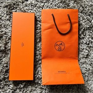 Hermes Paper Bag & Tie Box (Empty)